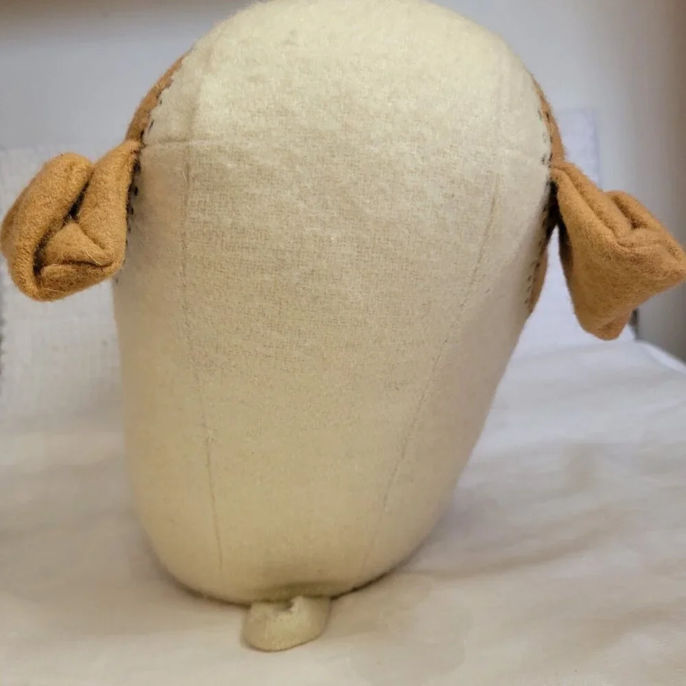 Little Love Nojo Dog Wall Hanging Plush looped hang neutral child's room decor